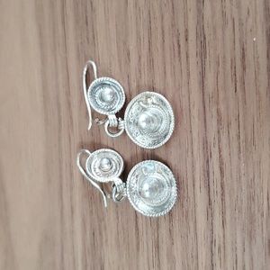 Sterling Silver Sombrero Earrings